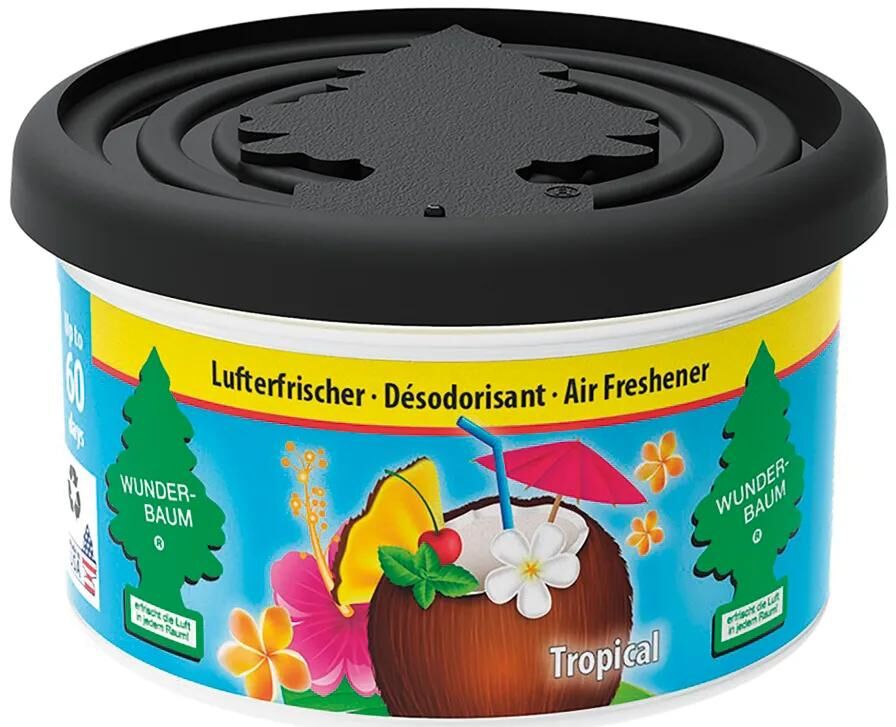 Désodorisant pour arbres parfumés Wunder-baum en boîte de parfum. wb boîte de parfum tropical désodorisant