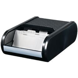 Boîte pour cartes de visite helit noir 300 pièces