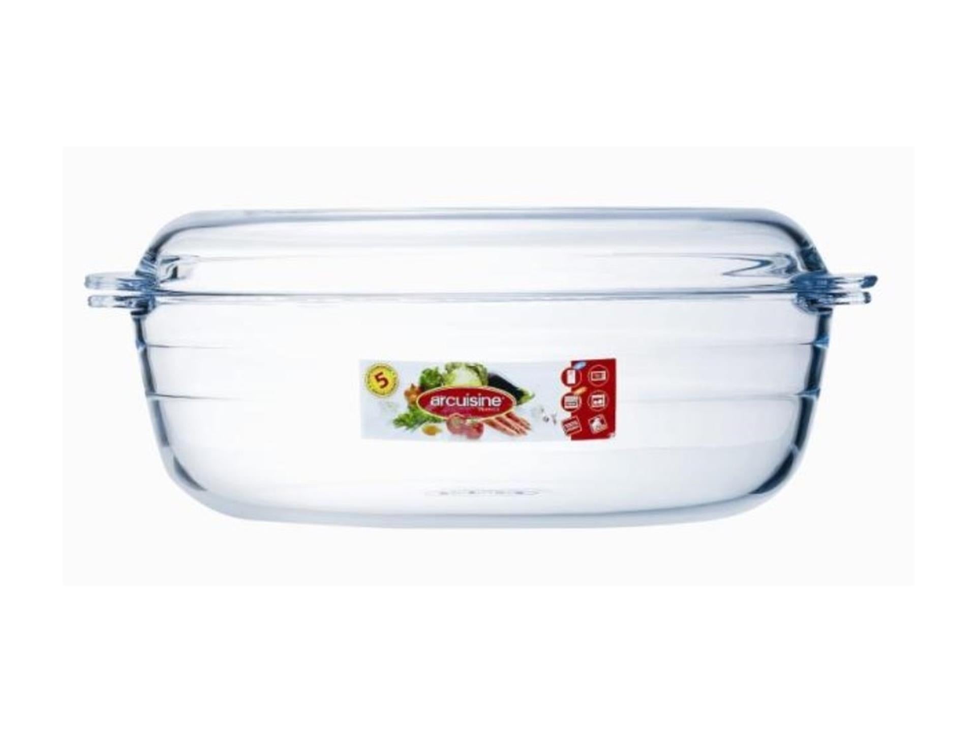 Bol Arcuisine avec couvercle ovale 3l