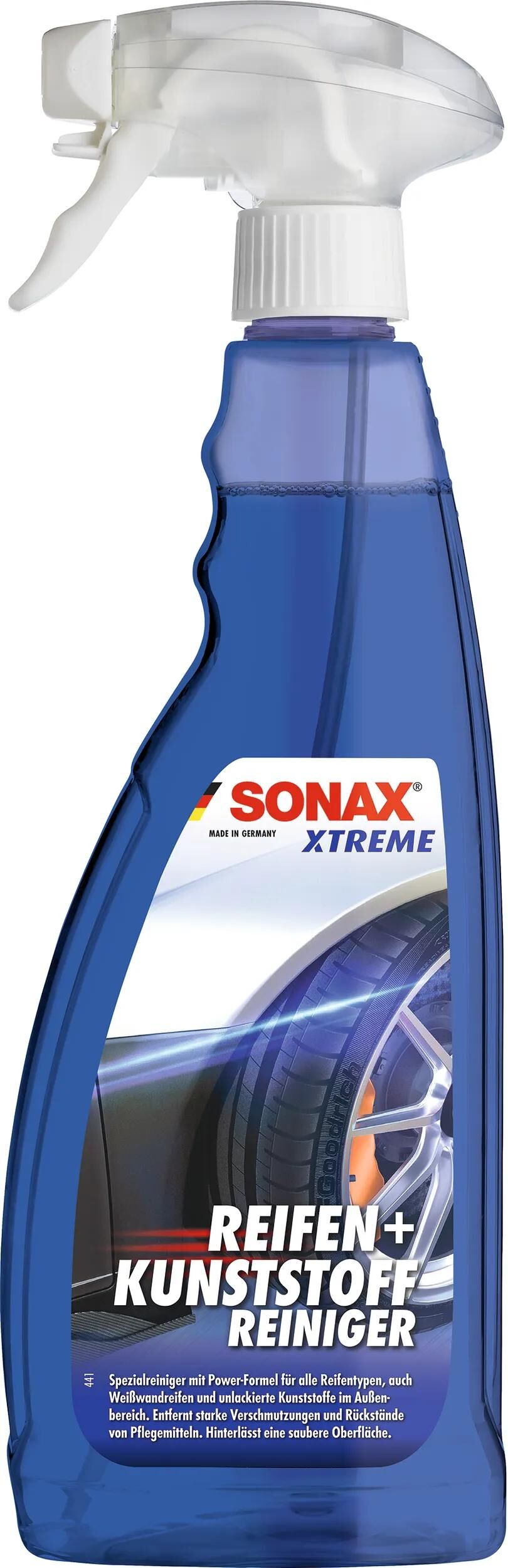 Pneus Sonax + bouteille de nettoyant en plastique 750 ml