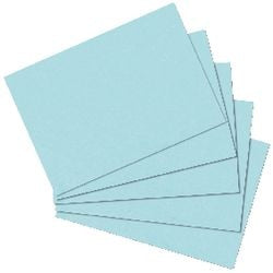 Fiches herlitz a6 bleues