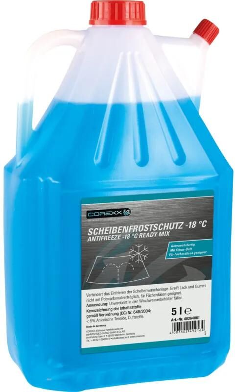 Corexx protection antigel pare-brise antirouille 5 l -20 degrés