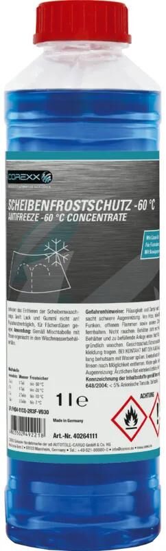 Corexx antigel protection pare-brise antirouille 1 l -60 degrés