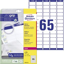 Étiquettes avery l7651-25 mini 38,1x21,2mm