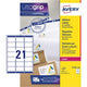 Etiquettes d'adresse pour imprimantes laser l7160-100 blanc pack 2100