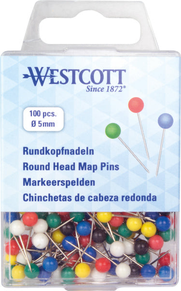 Westcott ac-e10500 broches de marquage ø5mm ass. couleurs, ø5mm x 16mm