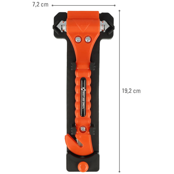Westcott Westcott AC-P30001 2in1 Premier aide seulement Hammer d'urgence 2 pièces orange