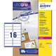 Etiquettes d'adresse pour imprimantes laser l7162-100 99,1x33,9mm