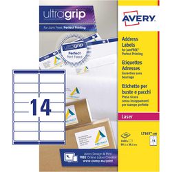 Étiquettes recyclées pour imprimantes laser quickpeel lr7163-100 99,1x38,1mm