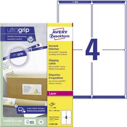 Etiquettes d'adresse avery l7169 99,1x139mm haut blanc