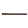 Trixie Collar chien rustique gras en cuir foncé marron foncé