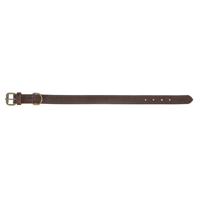 Trixie Collar chien rustique gras en cuir foncé marron foncé