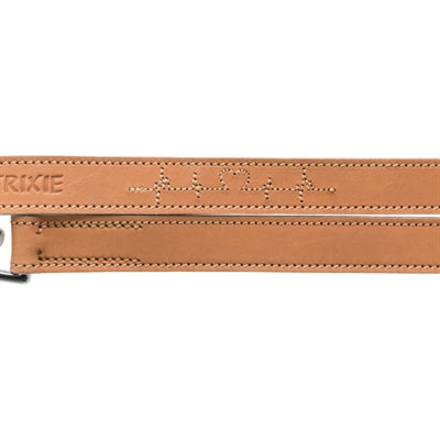 Trixie Dog Leash Rustic Heartbeat réglable Cuir gras brun