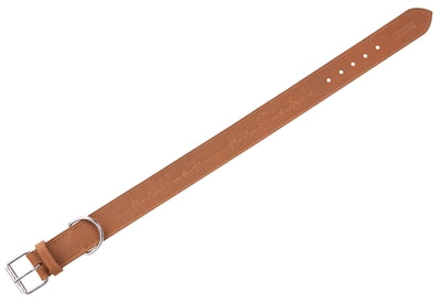 Trixie Collar chien rustique gras cuir cardiaque brun