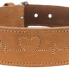 Trixie Collar chien rustique gras cuir cardiaque brun