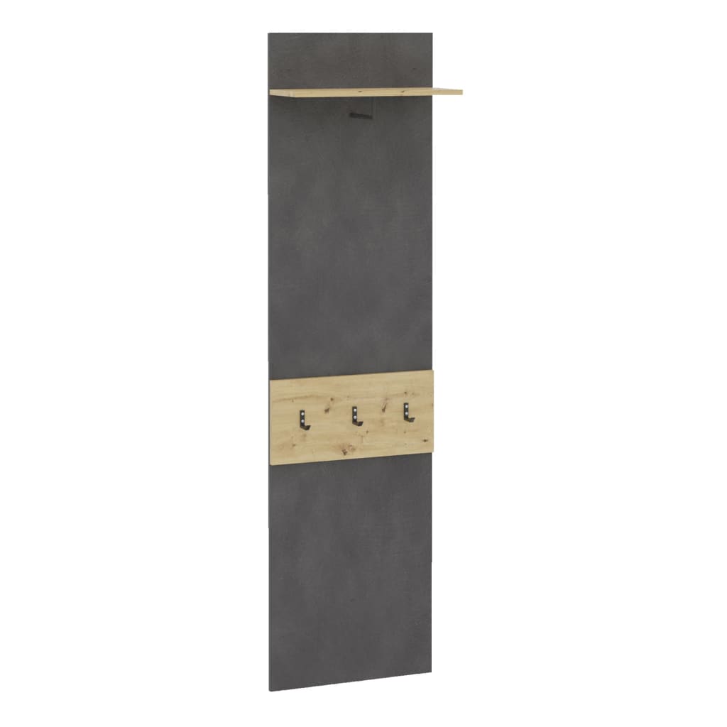 Mur en carrefour FMD FMD MONTÉ avec étagère 50x23x188 cm en chêne artisanal matera