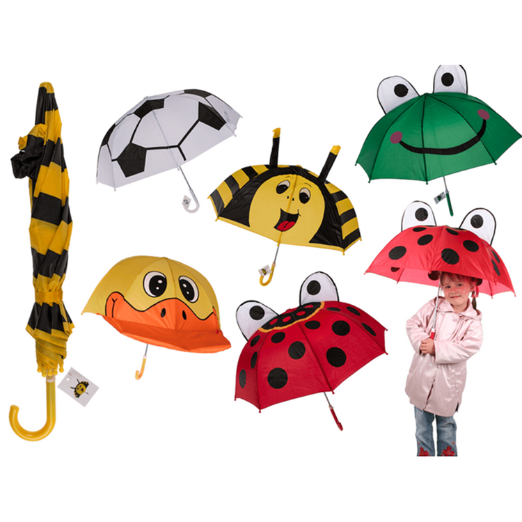 Parapluie pour enfants. d : env. 70 cm. 5 assortiments