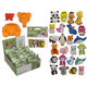 Animaux de gomme de puzzle Dsp. 4 culs dans un sac. environ