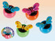 Papillon en pot solaire 8 cm 4 culs