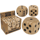 Dés en bois Dsp. env. 6x6cm. 12