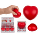 Coeur anti-stress Dsp, env. 6 cm. 12 pièces