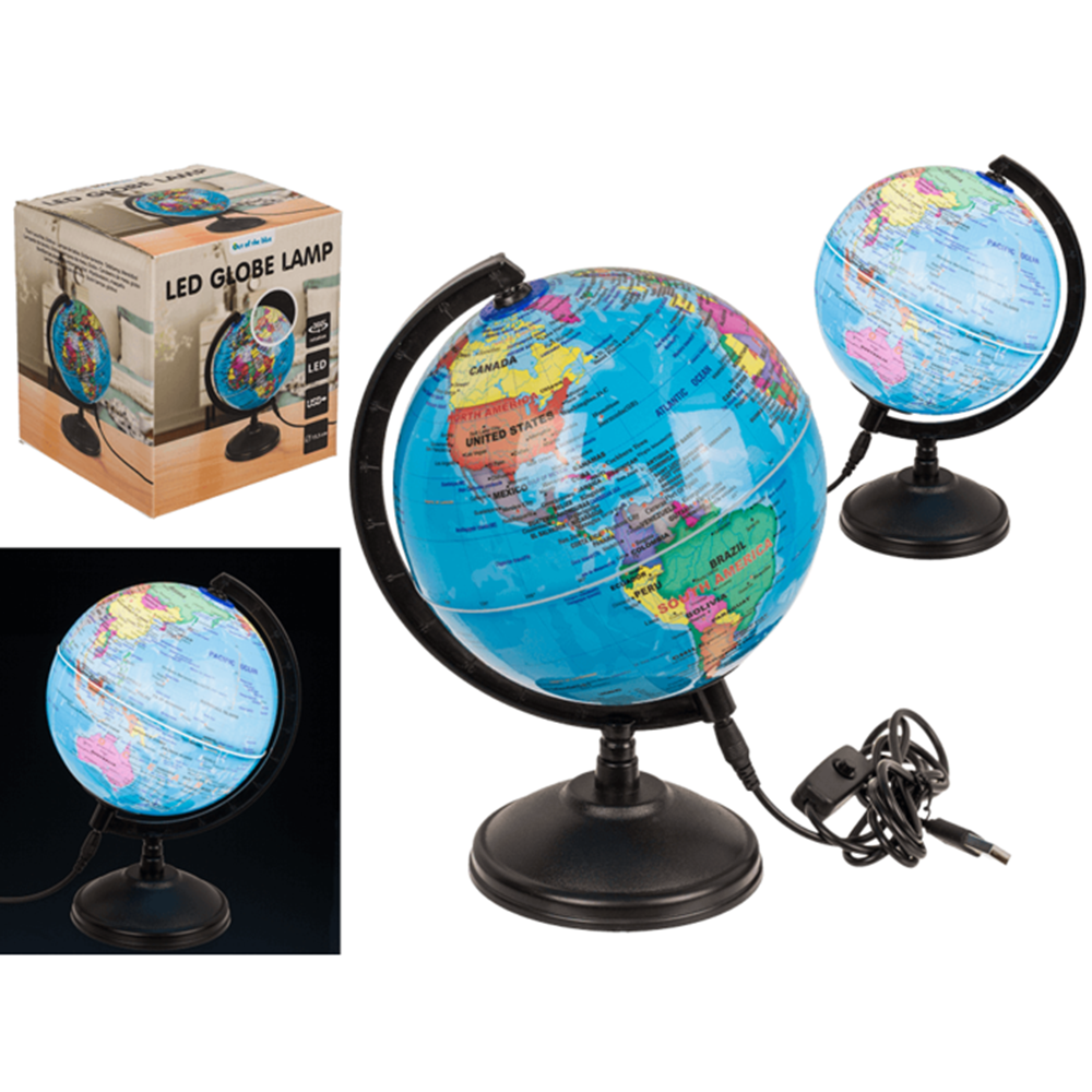 Lampe de table avec LED, globe. hauteur env.