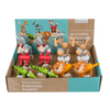 Figurines d'impression en bois Dsp, animaux. 6 assortis