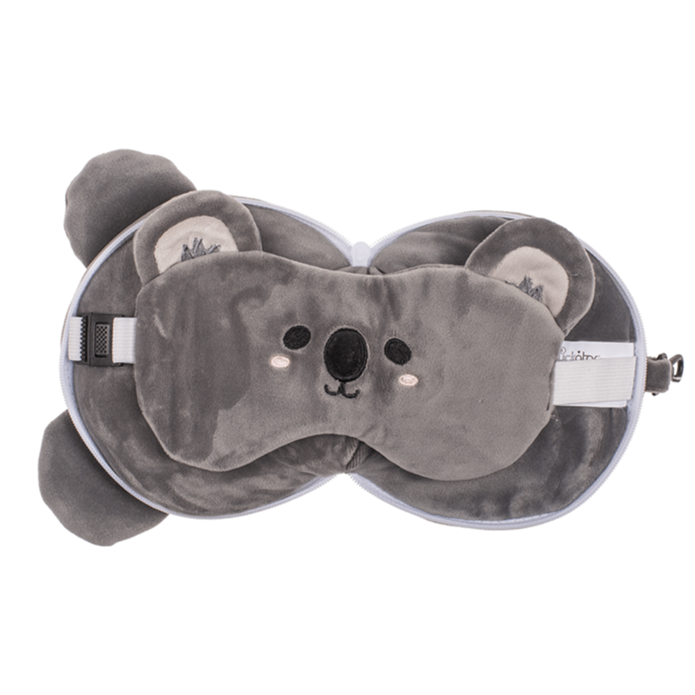 Oreiller de voyage en peluche pour enfants avec masque pour les yeux k