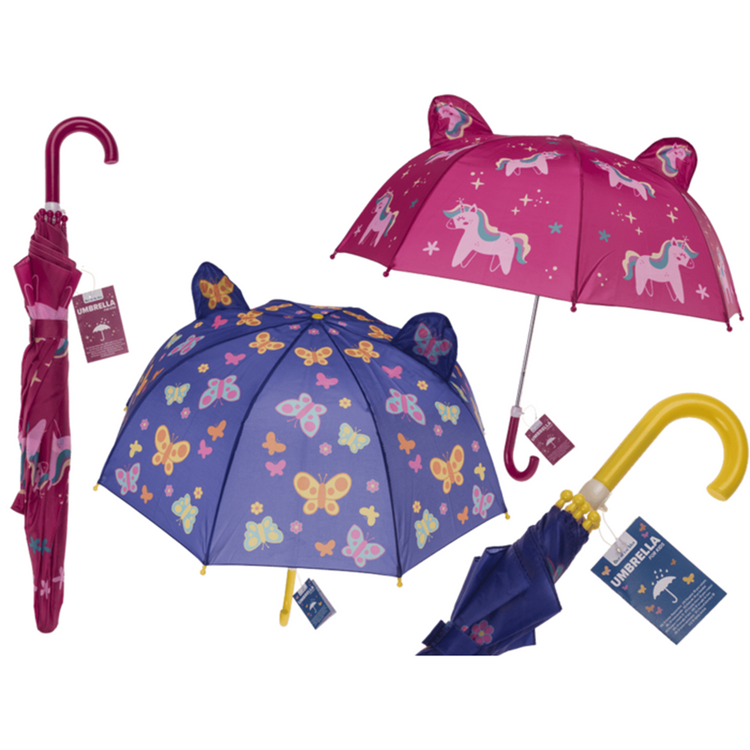 Parapluie pour enfants 3D. d : env. 70cm. 2 assortis