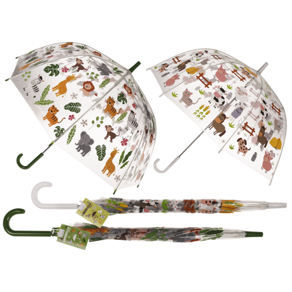 Parapluie transparent pour enfants. d : env. 72 cm