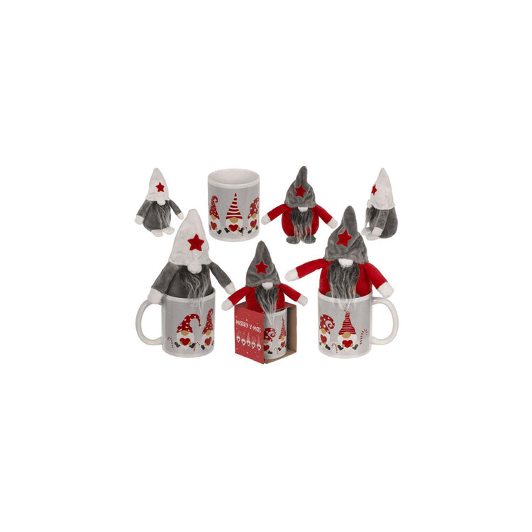 Ootb coffret cadeau gnome avec tasse 350ml 8x9cm