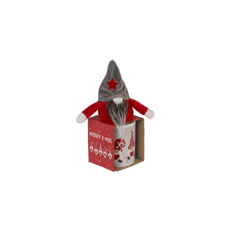 Ootb coffret cadeau gnome avec tasse 350ml 8x9cm