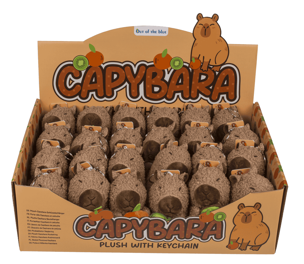 Porte-clés capybara. 10 cm. 2 à 24 pièces