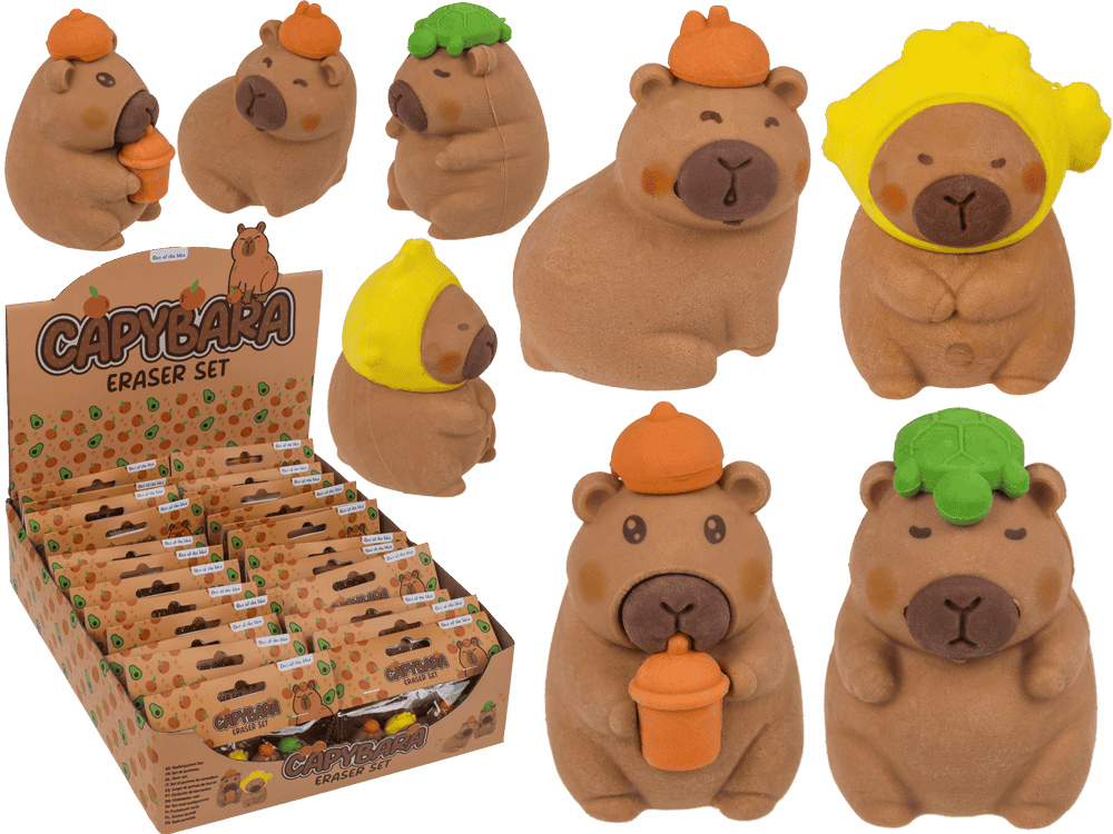 Gommes Dsp capybara. 4 essieux 24 pièces en