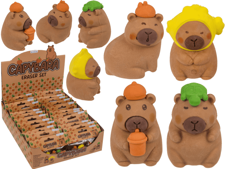 Gommes Dsp capybara. 4 essieux 24 pièces en