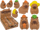 Gommes Dsp capybara. 4 essieux 24 pièces en