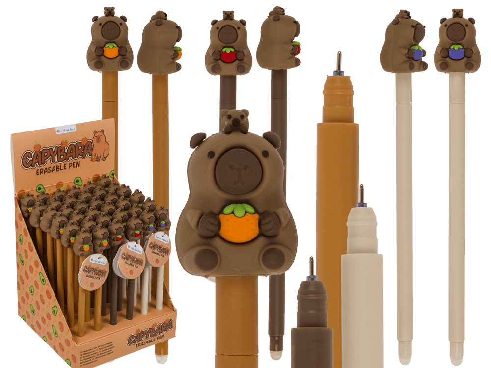 Stylo effaçable Dsp, capybara. 3 culs. 36