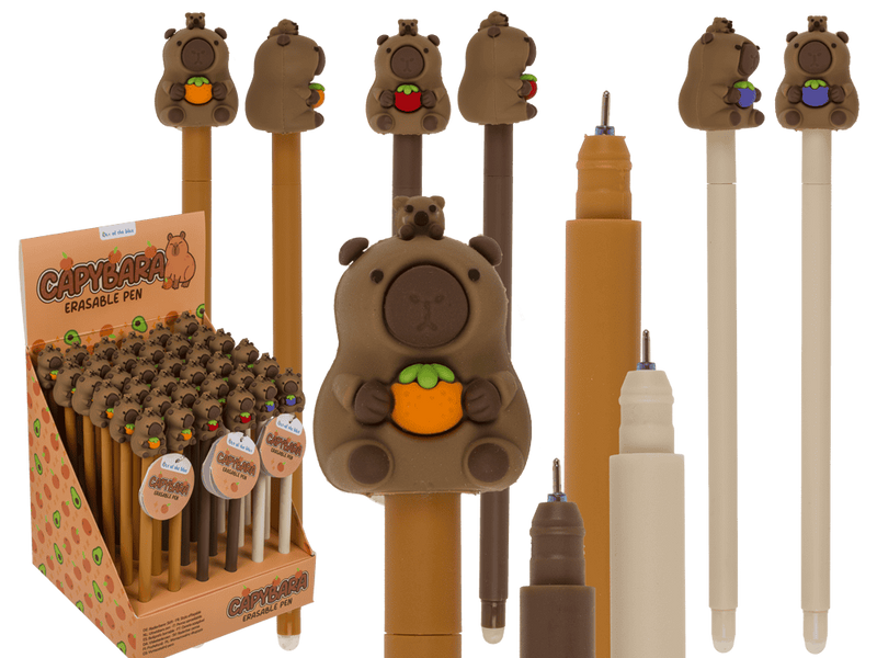 Stylo effaçable Dsp, capybara. 3 culs. 36