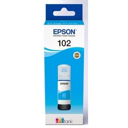 Bouteille d'encre epson 102 c13t03r240 cyan