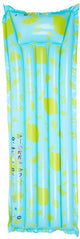 Essentiels de natation - matelas pneumatique - 177 x 67 x 19 cm - citron - bleu vert