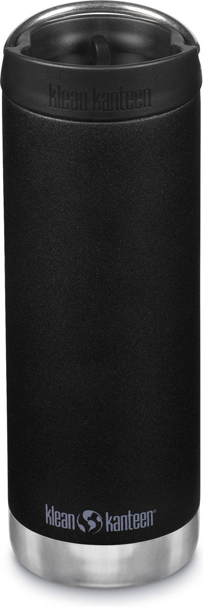 Klean Kanteen bouteille thermos en acier inoxydable tk large 473 ml (avec bouchon café) - noir schiste - tasse à café