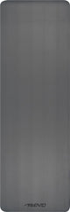 Tapis de fitness Avento - tapis de yoga - gris - antidérapant - env. 183 x 61 cm - sangle de transport