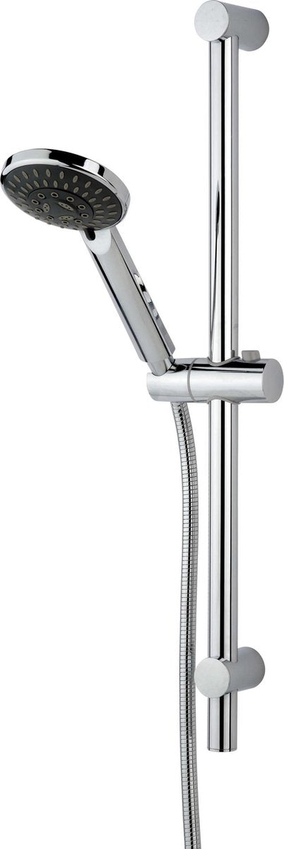 Ensemble de douche Tiger alicante - pomme de douche ø 10 cm - jusqu'à 40% d'économie d'eau - 5 positions - chrome