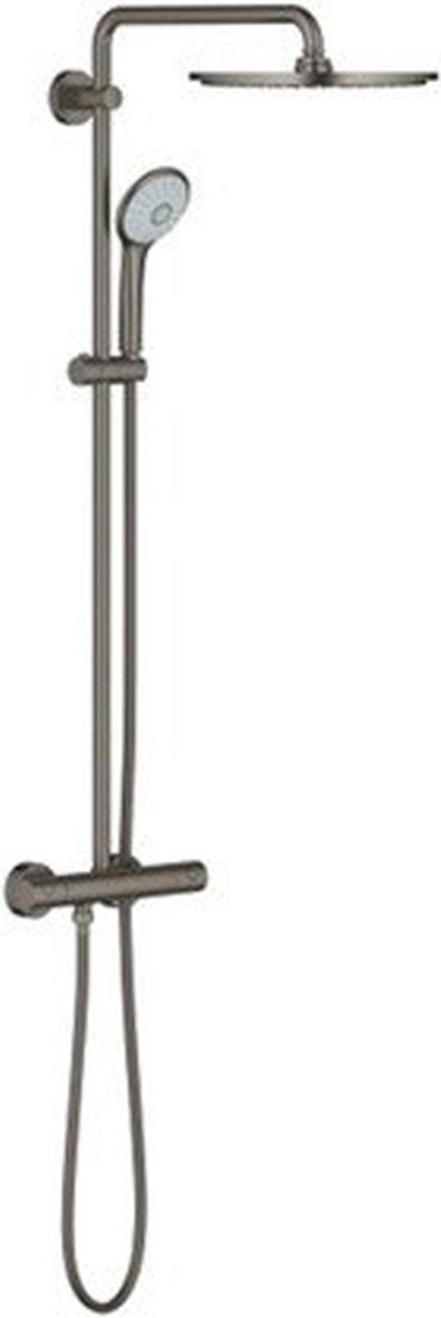 Douche de pluie Grohe euphoria xxl 310 - ø 31 cm - avec robinet thermostatique - graphite dur brossé (anthracite mat) - 26075al0