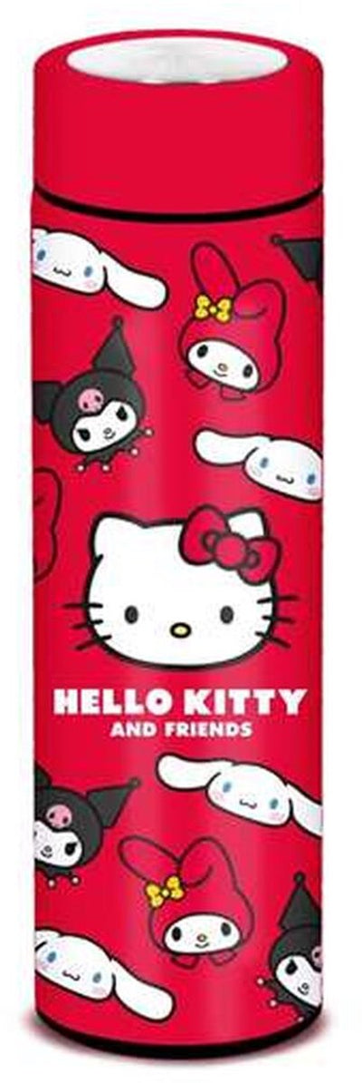 Charactermania - hello kitty - bouteille thermos intelligente 500 ml - bleu - acier inoxydable