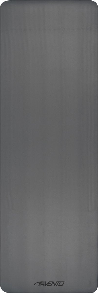 Tapis de fitness Avento - tapis de yoga - gris - antidérapant - env. 183 x 61 cm - sangle de transport