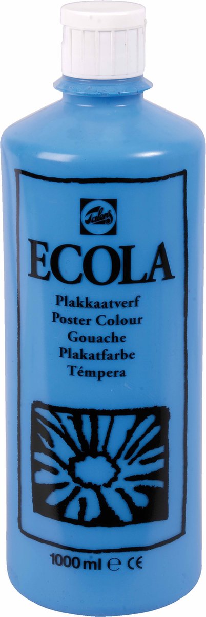 Talens ecola gouache 501 bleu clair (cyan) 1000ml