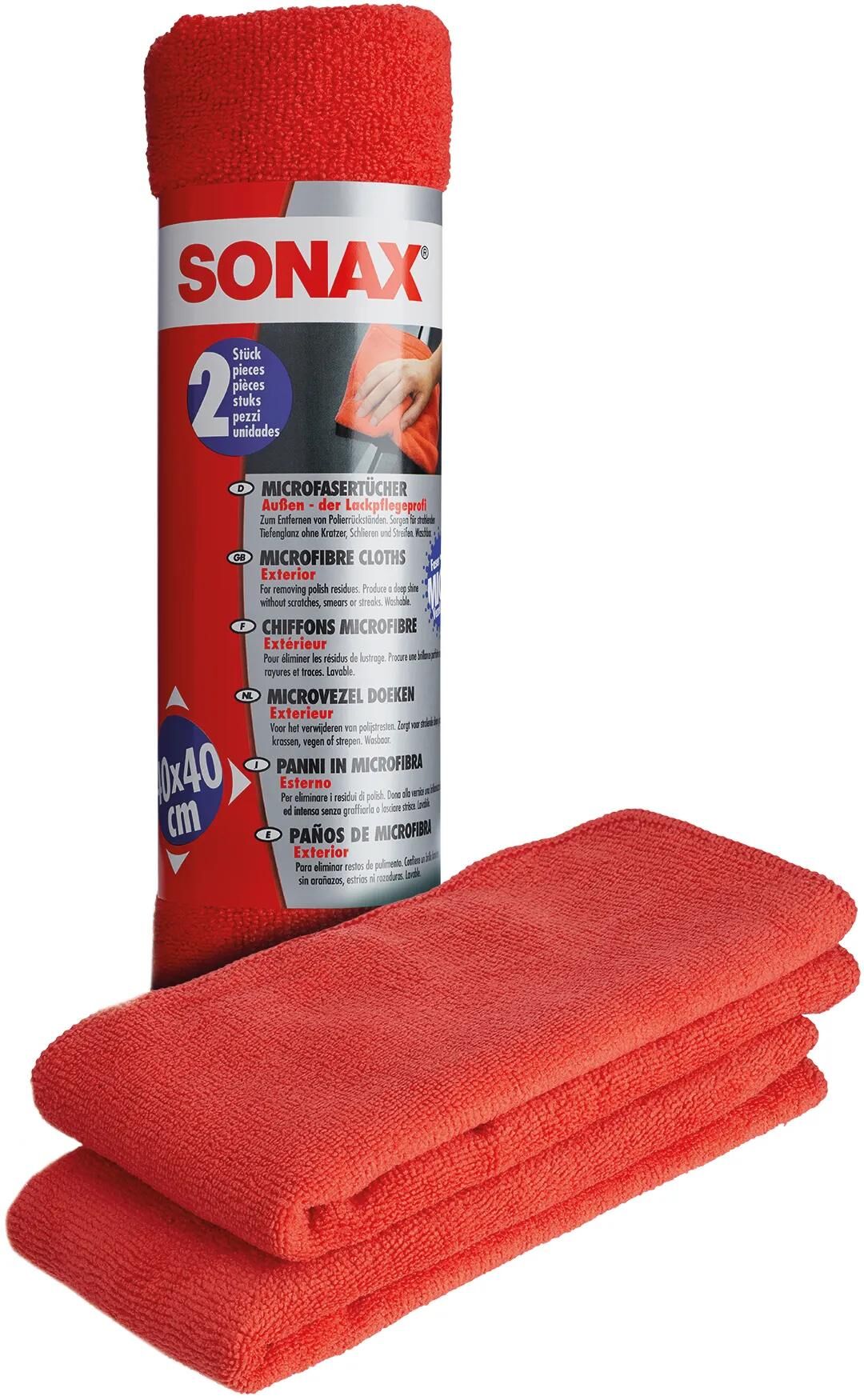 Tissu de microfibre Sonax à l'extérieur de PCKG. 2 pièces