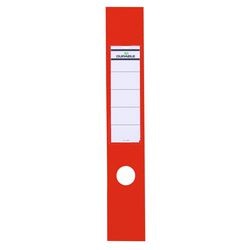 Étiquette autocollante à insérer au dos en plastique durable, longue et large, rouge