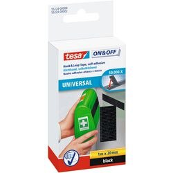 Quantore velcro tesa on off-auto-adhésif noir